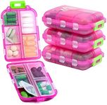 M MUchengbao 4PS Pill Organizer Tra