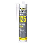 Everbuild Everflex 125 One Hour Caulk | Permanently Flexible for Sealing and Filling Gaps and Cracks Before Decorating - Magolia - 300 ml