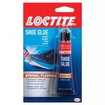 Loctite Shoe Glue, Strong & Flexible, Resistant to Water, Ideal for Rubber, Leather, Vinyl & Canvas, Permanent repair of any shoes, Precise application, Dries Clear - 0.6 fl oz Bottle, Pack of 1