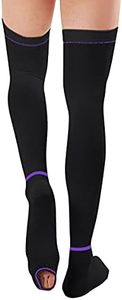 SKYFOXE T.E.D. Anti Embolism Stockings for Women Men Thigh High, 15-20 mmHg Compression TED Hose with Inspect Toe Hole