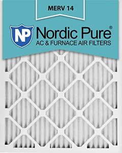 Nordic Pure 16x20x1 (15 1/2 x 19 1/2 x 3/4) Pleated MERV 14 Air Filters 6 Pack