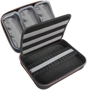 USA GEAR XL Semi Hard Shell Dart Case - Darts Carrying Case for Darts (15), Dart Tips, Dart Shafts, Dart Flights, and More Dart Accessories - Compatible with Soft Tip Darts and Steel Tip Darts (Black)