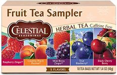 Celestial Seasonings Fruit Sampler Herbal Tea, 20 Tea Bags per box, 1 box