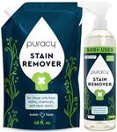 Puracy Laundry Stain Remover Refill - Powerful Plant-Based Stain Treater for Removal of Fresh & Set-In Stains - Carpet Stain Remover, Baby Stain Remover, Stain Remover Laundry, 16oz Spray+48oz Refill