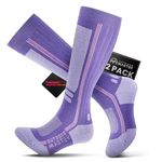 OutdoorMaster Thermolite Merino Wool Ski Socks, Compression Thermal Snowboarding Socks for Men & Women, Cold Weather