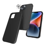 Case-Mate [3 in 1] Protection Pack - iPhone 14 Case (Tough Black), Tempered Glass & Lens Protector - 15ft Drop Protection, Compatible with MagSafe & Wireless Charging - Shockproof, Slim, Anti Scratch