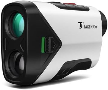 TAKENJOY 1200Y Golf Rangefinder with Slope, 6X Magnification Range Finder Golf with Flag Locking Vibration, Rechargeable Golf Range Finder with Magnet