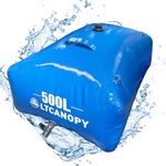 LTCANOPY Water Storage Bladder,Large-Capacity Foldable Water Bladder Tanks Container,Collapsible Soft Drought-Resistant Water Bag, fire-Fighting Agricultural use Water Tank(500L)