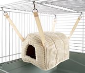 Little Friends Cuddle Up Rat Chinchilla Igloo, Luxury Cream,Small