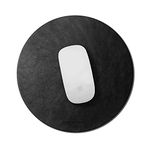 DailyObjects Orb Mouse Pad | Extended for Laptop, for PC, and Wireless Mouse | Large Vegan Leather Finish for Home, Office, Gaming - Black