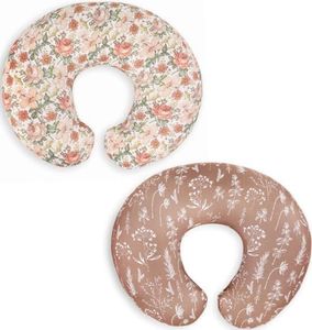 Little Jump Nursing Pillow Cover Slipcover for Breastfeeding Pillows, Soft and Comfortable Safely Fits On Standard Infant Nursing Pillows (2 Pack Vintage Floral)