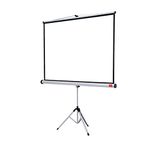 Nobo Flexible Projection Screen Tripod, Lightweight Pop-Up Matte White Projector Surface With Stand, Portable & Free Standing, 2000 x 1513mm, 1902397