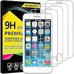 4youquality [4-Pack iPhone 6 Plus / 6S Plus Screen Protector, Premium Tempered Glass Film [LifetimeSupport][Scratch-Resistant][Anti-Shatter] Screen Protector for Apple iPhone 6 Plus and 6S Plus