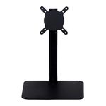 PROSAC Monitor Stand Mount for Desk | Height Adjustable Freestanding Monitor Stand | Supports 13-24 " Screen Metal black Powder Coated Single Monitor Arm Stand