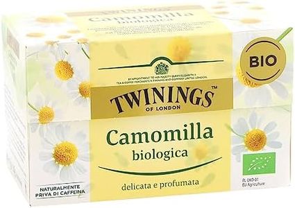 Twinings, Camomilla Biologica, con Proprietà Calmanti, dal Sapore Dolce e Avvolgente, Senza Caffeina, 6 Confezioni da 20 Filtri