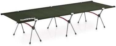 Naturehike ArmyWild Folding Camping Cot, Height Adjustable Ultralight Backpacking Cot, Portable Camping Bed for Camping Hiking Travel Home