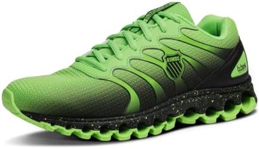 K-Swiss Men's Tubes 200 Training Shoe, Green Flash/Black, 9.5 M