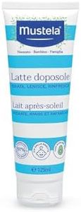 Mustela Lait Après-Soleil, Visage, Corps, Beurre de Karité et Perséose d'Avocat, Bébé, Enfant, Famille - Apaise les coups de soleil, Fraîcheur immédiate (125ml)