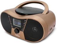 Copper & Black CD Player with FM Radio, USB Port, Sleep and ID3 Functions