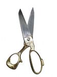 Textile, Tailor & Leather Cutting Scissor 10" Inches Brass Handle Series Scissors (Heavy Duty Tailor Scissors for Fabric, Cloth Cutting Scissor with Brass Finish Handle Set of 1, Brasso Gold) (Scissor 1PC)