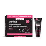 Perfora Activated Charcoal Whitening Toothpaste 300 gms (100 g x 3) | Enamel Safe Teeth Whitening Toothpaste for Men & Women | Removes Coffee, Tobacco & Wine Stains | SLS Free | Watermelon Mint