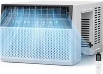 Joy Pebble Window Air Conditioner 12000 BTU, 3-IN-ONE Ac Window Unit for Room Cools up to 550 Sq.Ft,Dehumidifier&Fan with Energy Saving mode,3 Fan Speeds& Quiet Operation