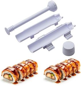 URED Professional Super Space Sushi Bazooka, Upgrade Sushi Roller Mold Food Grade Plastic, Rice Vegetable Meat Diy Sushi Making Kit Machinekitchen Utensils White (white)