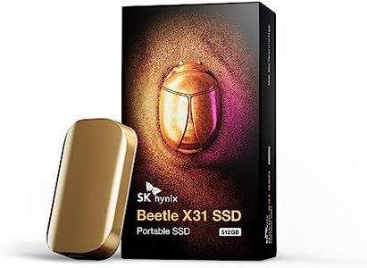 SK hynix Beetle X31 512GB Portable SSD with DRAM - up to 1050MB/s, USB 3.2 Gen2, External Solid State Drive for PC/Mac/Tablet/Android/Gaming Consoles