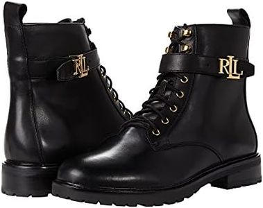 Lauren Ralph Lauren Elridge Lug Sole Boot, Black, 9.5