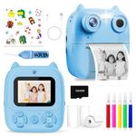 Terawetre Kids Camera Instant Print, Kids Camera for Girls Boys, 1080P HD Kids Digital Camera with 32GB SD Card and Printing Paper Kids Instant Print Camera Toy for 3 4 5 6 7 8 9 Year Old Girl