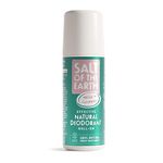 Salt of the Earth Natural Deodorant Roll On Melon & Cucumber - 100% Natural Ingredients, Effective Protection, Vegan & Cruelty Free. Suitable for Women, Men & Kids - 75ml