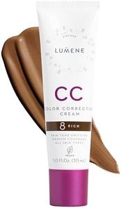 Lumene Color Correcting CC Cream - Lightweight Foundation - Medium Coverage - Redness Reducing Face Makeup for a Glowing Complexion - Vegan Formula + Suitable for All Skin Types - Rich (1 fl oz)