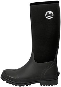 Lakeland Active Men's Rydal Neoprene & Rubber Wellington Boots - Black - 10 UK