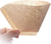 100Pcs Size 2 Special 102 Coffee Filter Paper Disposable Natural Unbleached Original Wooden Drip Paper Suitable for Coffee Machines and Coffee Cones