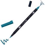 Tombow - ABT Dual Brush - Watercolour Brush Dual Tip Marker - For Lettering, Drawing, Painting, Manga - Home and Professional Use - Sea Green