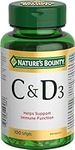 Nature's Bounty Vitamin C and D3 Pills, Supplement, An Antioxidant for the Maintenance of Good Health, 100 Softgels