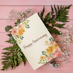 Party Propz Greeting Card for Anniversary - 1pc Greeting Card for Love/Greeting Card for Husband | Anniversary Card | Notecards | Greeting Cards | Greetings Card for Love | Happy Anniversary Card