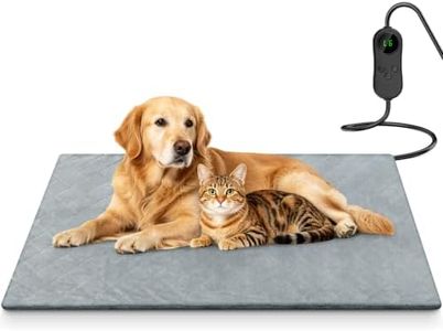 Xucnb Heated Dog Bed for Pet/Cats/Dogs, Cat Heating Pad Indoor (28" X 47")