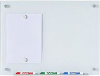 Audio-Visual Direct Magnetic Glass Board (White, 45 x 60 cm)