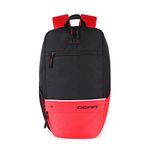 Gear SUPERIOR XL 17L Small Water Resistant School Bag/Casual Backpack/College Bag/Sports Bag with Shoe Comartment for Men/Women (Black-Red)