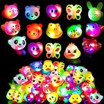 SOFLIY 63 Pcs LED Light Up Ring - C