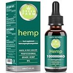 Premium Natural Oil Drops, Maximum Strength, High Potency Formula for Joint, Muscle, Sleep & Anxiety, Rich in Omega 3-6-9, Fatty Acid & Vitamin C-E, 100000mg 60ml