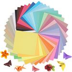 Kyteazr Origami Paper 50 Colours 100 Sheets 15x15CM 80g/㎡, Double Sided Colour Origami Kit for Crafts & Art, Allows for Easy & Intricate Folding