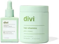 divi Healthy Hair Bundle: Scalp Serum 1 fl oz and Hair Vitamins, 30-Day Supply