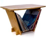 Vinyl Records Holder Turntable Stand - Record Player Display and Lp Album Storage Rack Organizer. Space Saving Solution for Your Collection