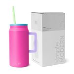 Simple Modern 50 oz Mug Tumbler with Handle and Straw Lid | Reusable Insulated Stainless Steel Large Travel Jug Water Bottle | Gifts for Women Men Him Her | Trek Collection | 50oz | 80s Mix