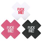 Ypser Nipple Covers Womens Pasties Disposable Self Adhesive Bra Pad Pasty Set （6 Pairs-Word）