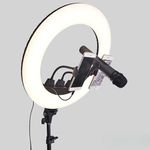 TRIDEO 22 Inch Professional LED Ring Light with Remote Control: 3 Color Modes, Adjustable Brightness, Tripod Stand, Phone Holder - Perfect for Photo & Video Shoots, Makeup, Live Streaming