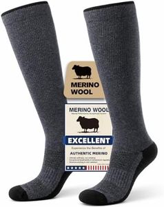 Iambamboo Merino Wool Compression Socks for Women & Men, 20-30 mmHg Knee High Dryarn Socks for Flying, Travel, Running S/M (Light Purple)
