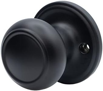 Copper Creek CK2090BC Colonial Door Knob, Dummy Function, 1 Pack, in Black